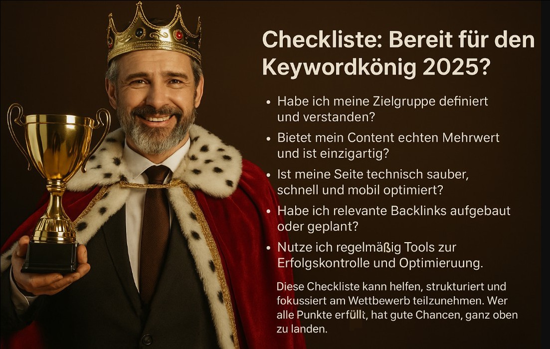 Checkliste: Bereit für den Keywordkönig 2025